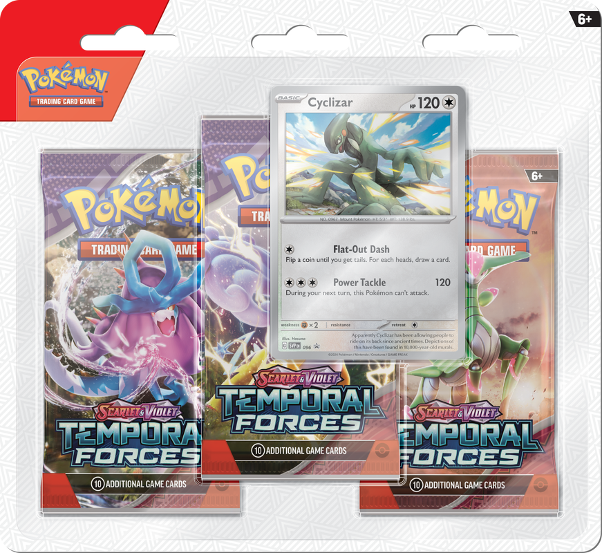 West's Sports Cards (WSC) Pokemon TEMPORAL FORCES [SV5] THREE PACK BLISTER