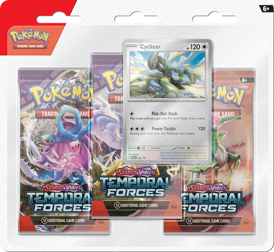 West's Sports Cards (WSC) Pokemon TEMPORAL FORCES [SV5] THREE PACK BLISTER