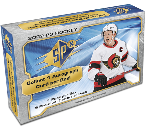 2022-23 Upper Deck SPX Hockey Hobby Box