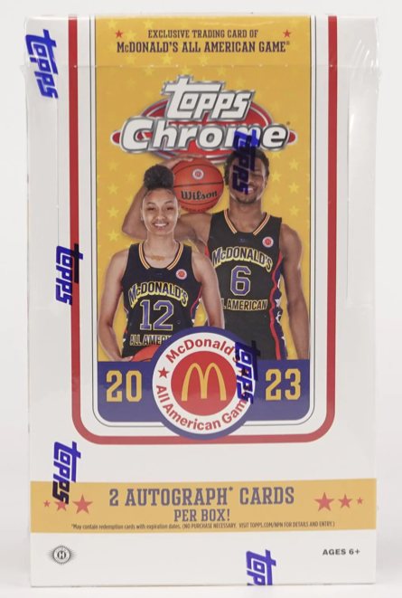 West's Sports Cards (WSC) 2023 Topps Chrome McDonald's All American Basketball Hobby Box