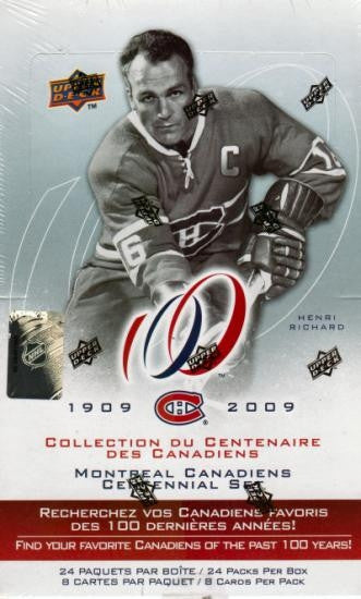 2008-09 UD Montreal Canadiens Centennial Hockey Hobby Box