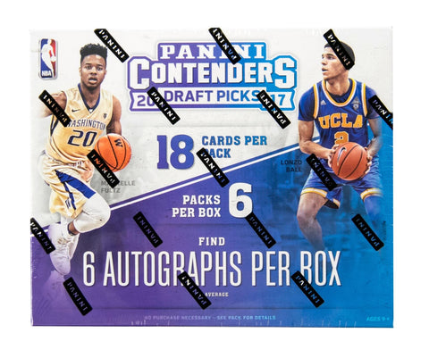 2017-18 Panini Contenders Draft Picks Basketball Hobby Box
