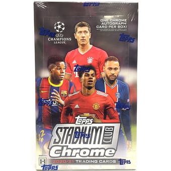 2020-21 Topps Stadium Club Chrome UEFA Soccer Hobby Box