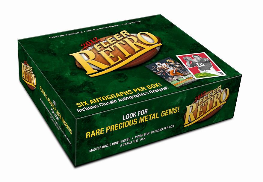 2012 Upper Deck Fleer Retro Football Hobby Case - 6 Boxes