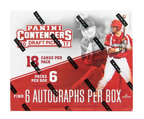 2017 Panini Contenders Draft Picks Baseball Hobby Box