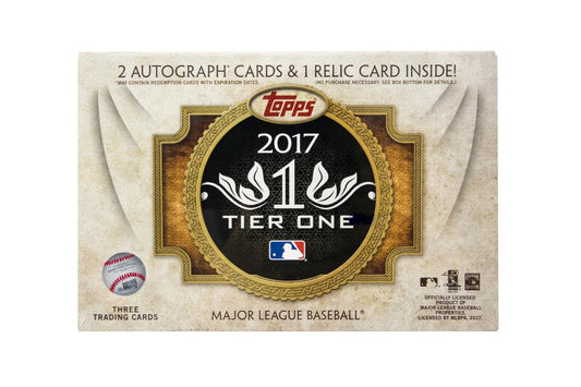 SALE! | 2017 Topps Tier One Baseball Hobby Box