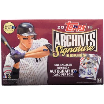 2018 Topps Archives Signature Series Baseball Hobby Box