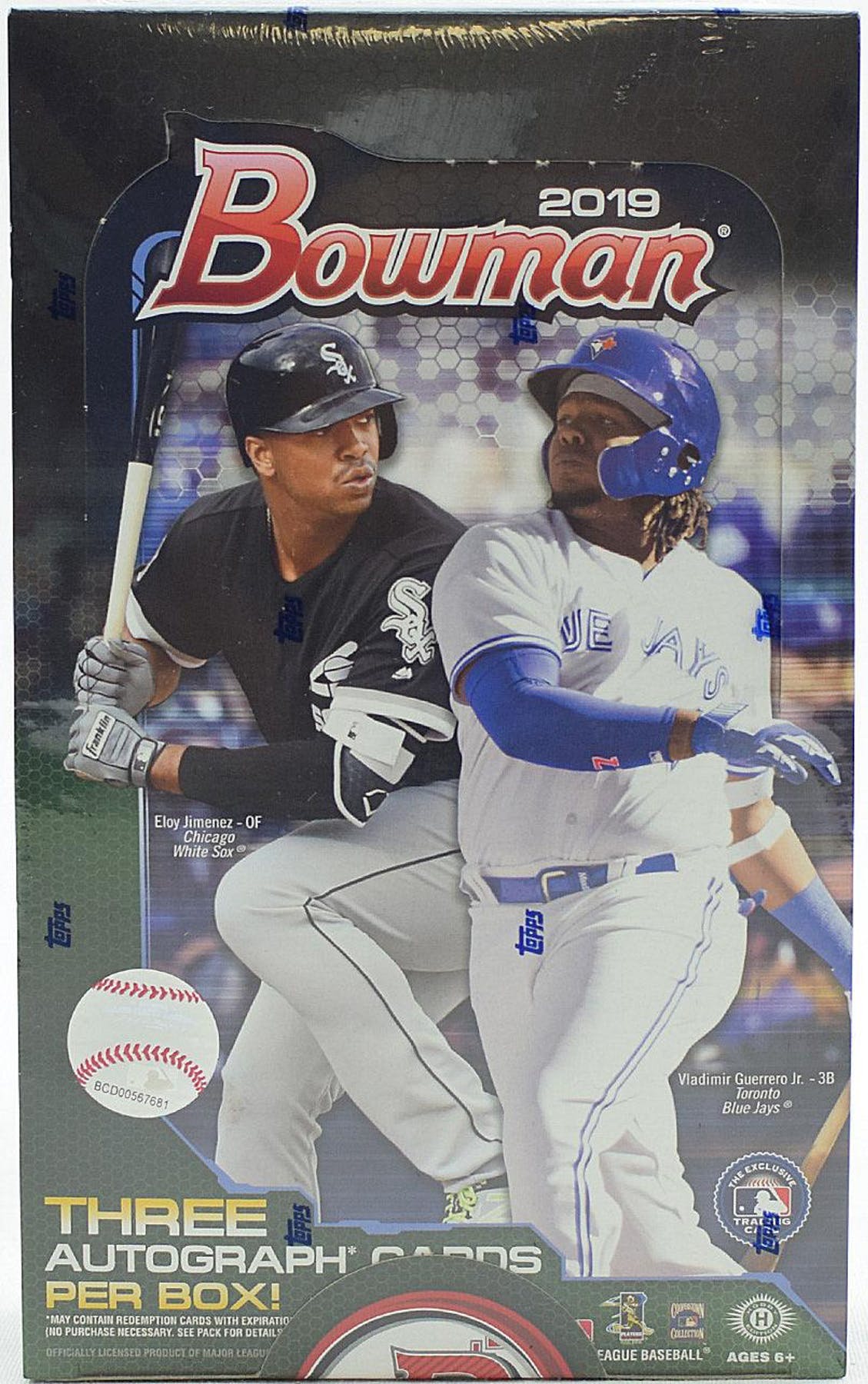 2019 Bowman Baseball Hobby Jumbo HTA Box