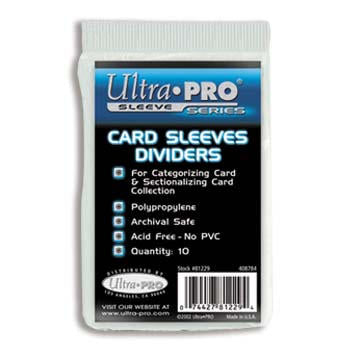 Ultra Pro Card Sleeves Dividers 10ct/pack